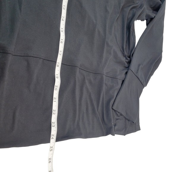 Nine West Active Black Long Sleeve Funnel Neck Pullover Workout Top size 2X NWT - Picture 9 of 9